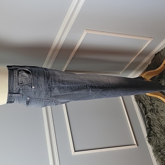 7 FOR ALL MANKIND Luxe Performance The Straight Gray Stretch Jeans Size 32 - Picture 4 of 7